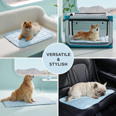 Summer Pet Cooling Mat For Dogs & Cats, Self-Cooling Pad, Breathable Summer Sleep Bed To Prevent Overheating
